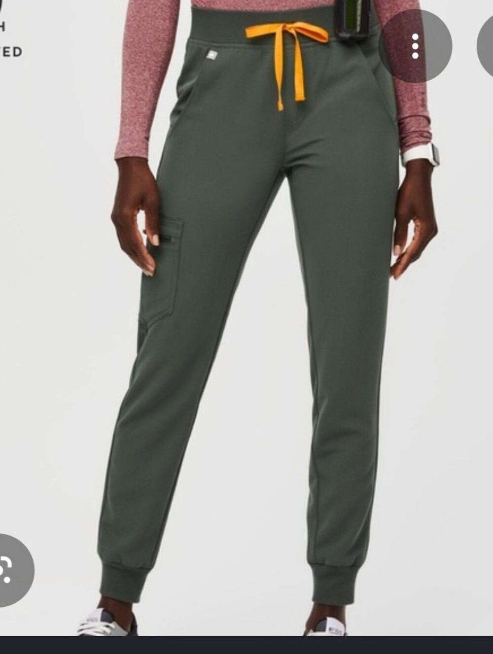 FIGS Technical Collection JOGGERS Green Large Pants Scrubs Zamora